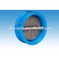 Cast iron double plate flap check valve